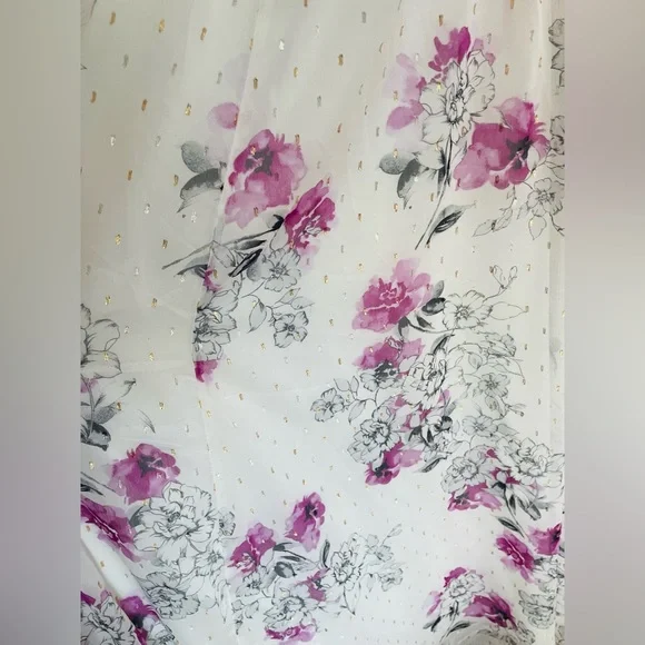 Torrid Floral Maxi Dress - Pink and Cream - Picture 6 of 16